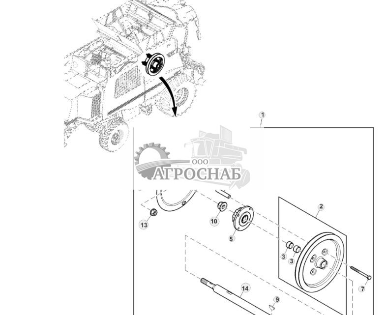 Slip Clutch for Clean Grain Elevator, Attachment - ST762555 776.jpg